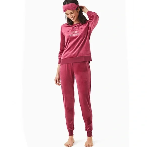 Kate spade velour jogger set 2025
